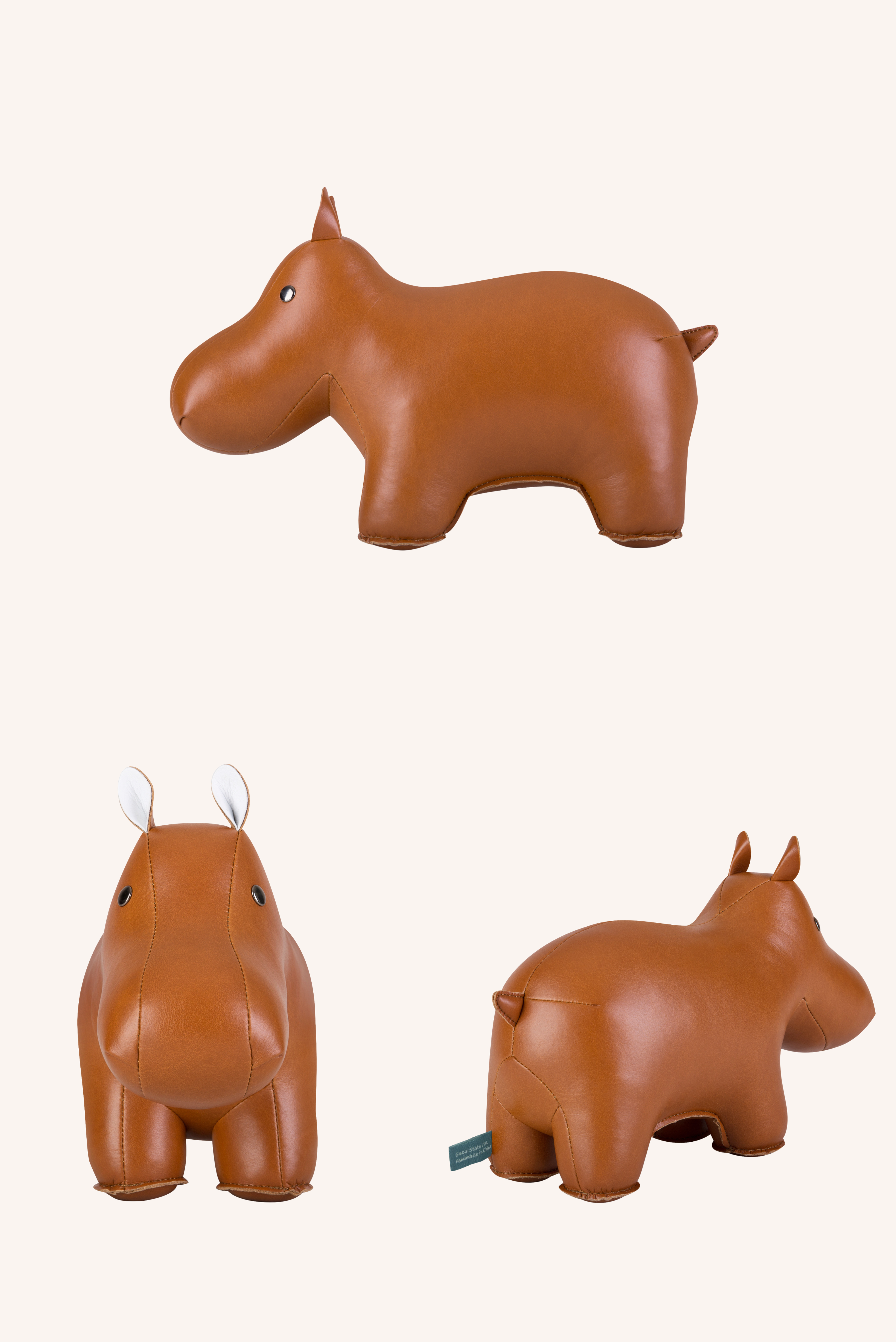 Classic Hippo Bookend